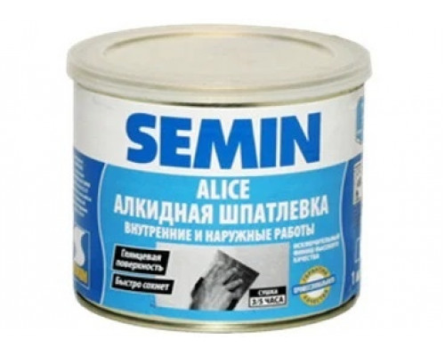 Semin Alice 1кг Сверхтонкая алкидная шпатлевка по дереву и т.п.