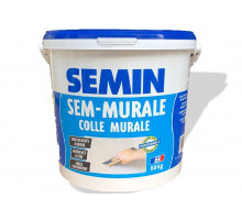 Semin Sem Murale Клей 10 кг (Синяя крышка) для гибких декоративных покрытий, дизайнерских обоев, тканей, панно и пр.