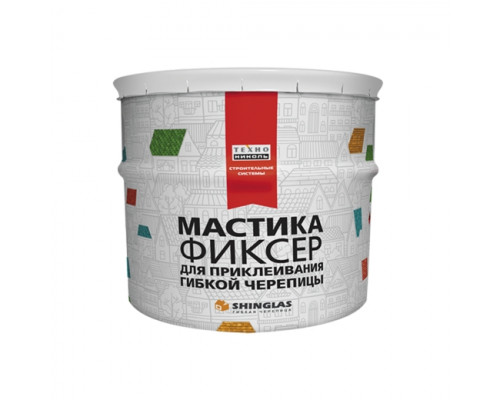 Мастика для гибкой черепицы ТЕХНОНИКОЛЬ №23 Фиксер, ведро 3,6 кг для крыши виды и цены