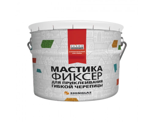 Мастика для гибкой черепицы ТЕХНОНИКОЛЬ №23 Фиксер, ведро 12,0 кг для крыши виды и цены
