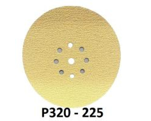 СМиТ Pro шлифовальный диск на липучке; диаметр 225 мм / P320 — 9 отверстий.
