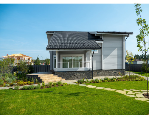 Металлочерепица классик 0,5 Rooftop Бархат RAL 7024 мокрый асфальт