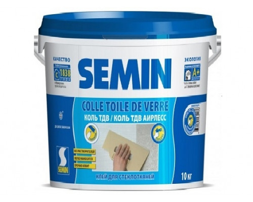 Colle TDV AIRLESS 10кг Клей Semin для стеклотканей безвоздушного нанесения (синяя крышкa)