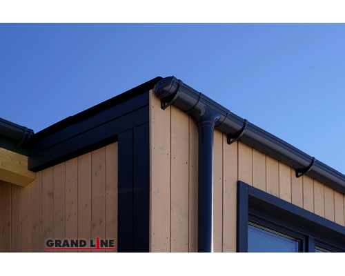Хомут трубы Lite ПВХ Grand Line графит (RAL 7024) от 83 ₽