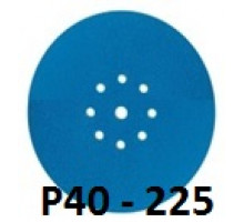 СМиТ CERAMIC шлифовальный диск на липучке; диаметр 225 мм /  P40