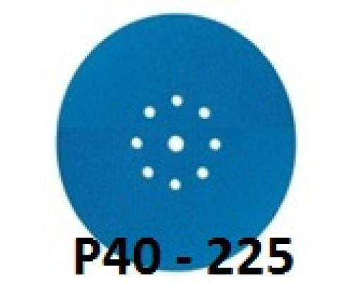СМиТ CERAMIC шлифовальный диск на липучке; диаметр 225 мм / P40