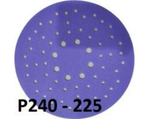 СМиТ CERAMIC Violet шлифовальный диск на липучке; диаметр 225 мм / P240 — 64 отверстий
