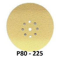 СМиТ Pro шлифовальный диск на липучке; диаметр 225 мм / P80 — 9 отверстий.