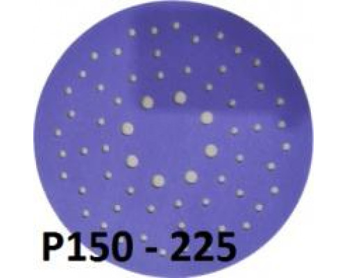 СМиТ CERAMIC Violet шлифовальный диск на липучке; диаметр 225 мм / P150 — 64 отверстий