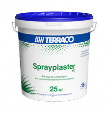 TERRACO SPRAYPLASTER FINISHCOAT шпатлевка финишная для машинного нанесения (25кг) (ведро)