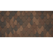 Битумная черепица TEGOLA SARDEGNA legno 424 (темное дерево)