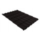 Металлочерепица классик 0,5 Satin RAL 9005 черный