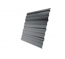 Профнастил C10R 0,5 Satin RAL 9006бело-алюминиевый